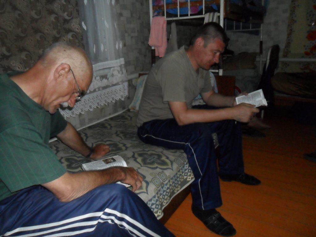 Bible study at rehab centre in Volgograd, Russia